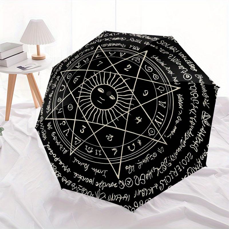 Enchanted Pentagram Symbol Tapestry - Mystic Decor for Your SpaceUmbrella, Portable 3-Fold Compact Umbrella for Men & Women Gift