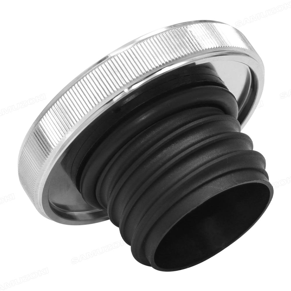 Chrome Vented Gas Cap Fuel Tank Smooth For Harley Sportster 883 XL Dyna Softail 96-23