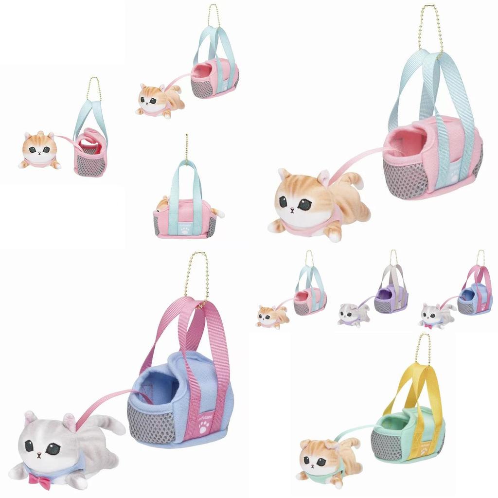 Cute Japanese Style Plush Shark Cat Keychain Adorable Cartoon Cat Doll Accessory