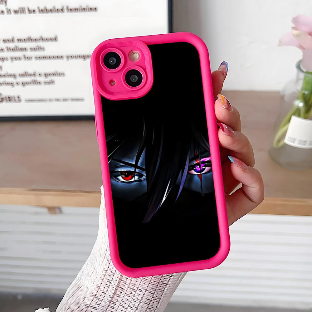 

Anime Eyes Phone Case for iPhone 17 16 15 14 13 12 11 Air Pro Max Plus Red Soft TPU Shockproof Cover iPhone17 Pro Max