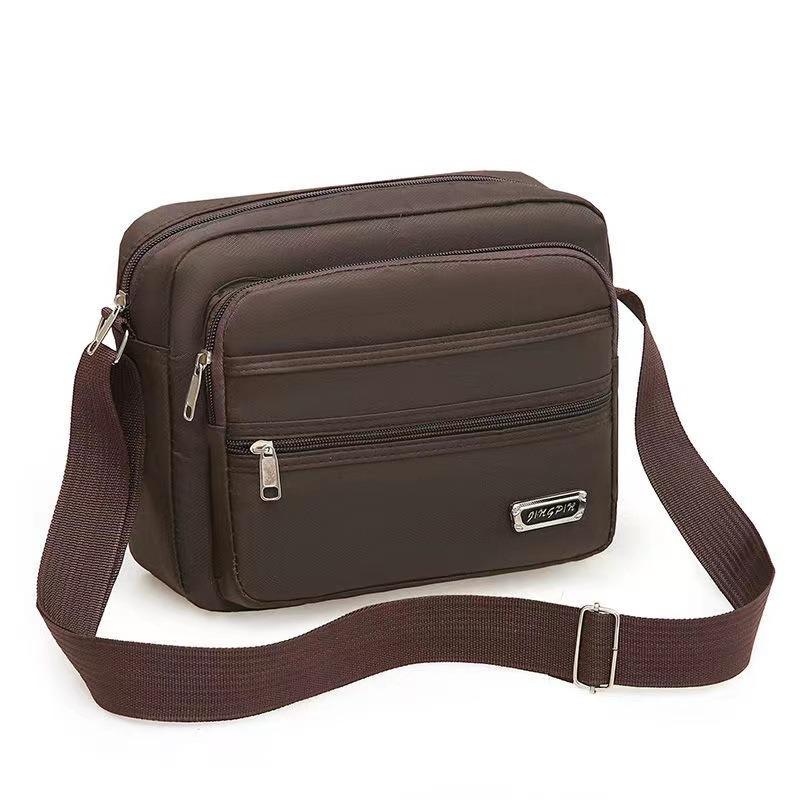 Business bag Men's and women's nylon collection wallet Canvas charging bag Cashier shoulder messenger bag Oxford cloth bag Korean version satchel bag