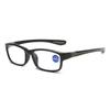 Anti Blue Light Reading Glasses Ultra-Light HD Presbyopic Classic Black Rectangular Glasses Men Women Reading Glasses+1.0 to+4.0