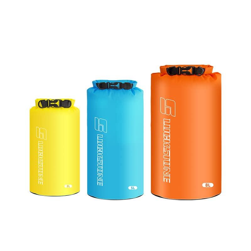 

and portable dry bag for and travel and Ultra-lightweight, water-repellent, camping, hiking, (3-pack - 3L, 5L, 8L)