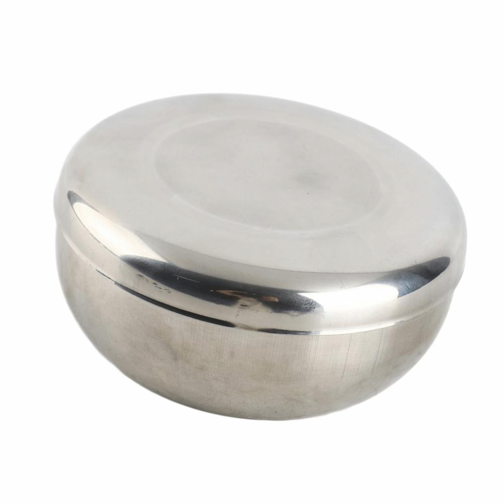 Rustless Steel Food Container Round Deep Bowl Soup Bowl Stackable Dinner Bowl  Travel
