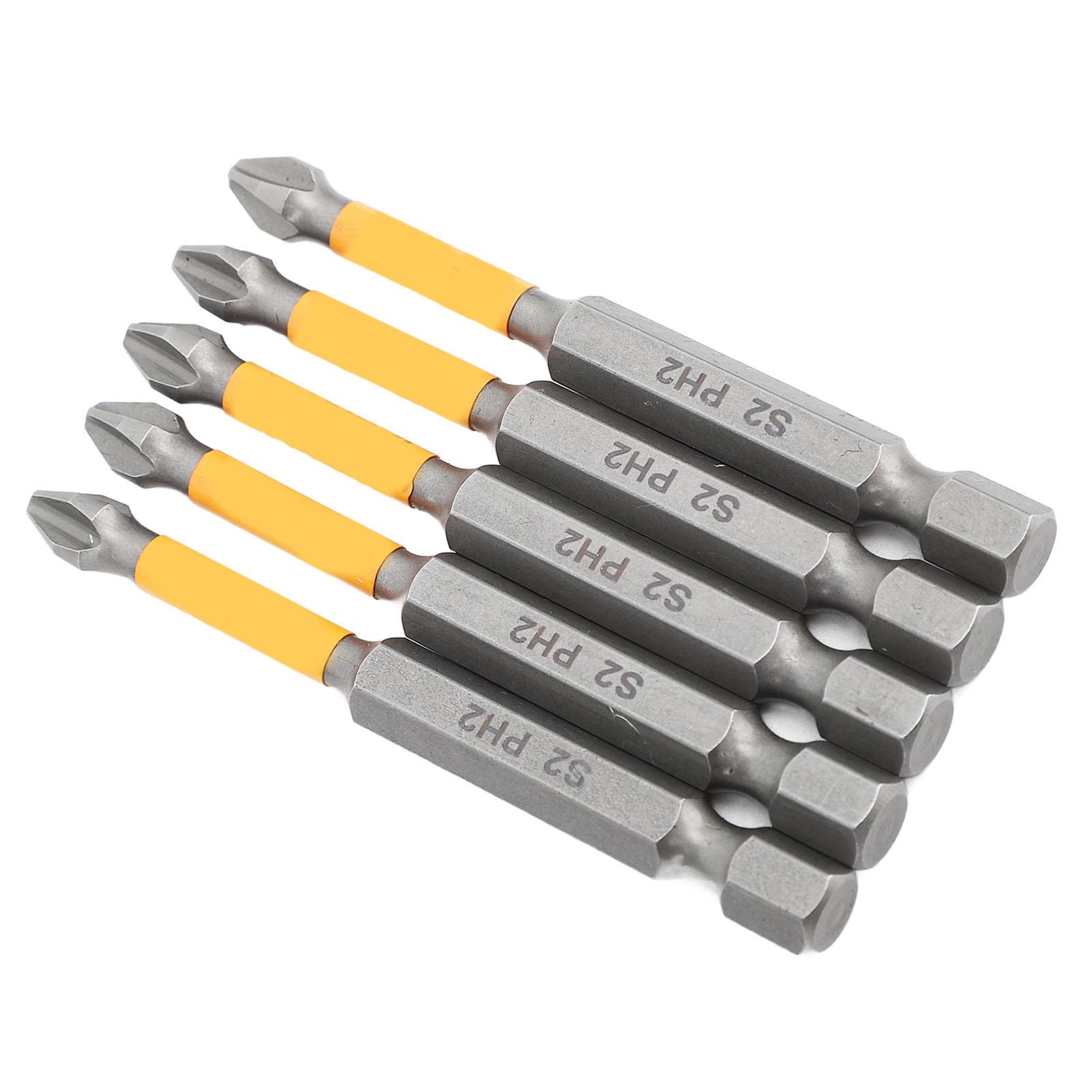 

5 ШТ. Крестовые биты для отвертки из легированной стали S2, ударопрочный набор бит для отвертки для промышленности