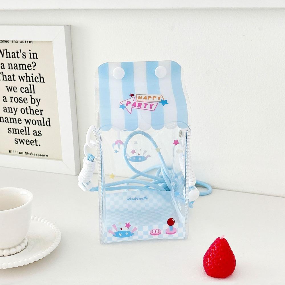 

With Lanyard Doll Display Bag Transparent Storage Bag Doll Doll Carrying Case Coin Purse синий