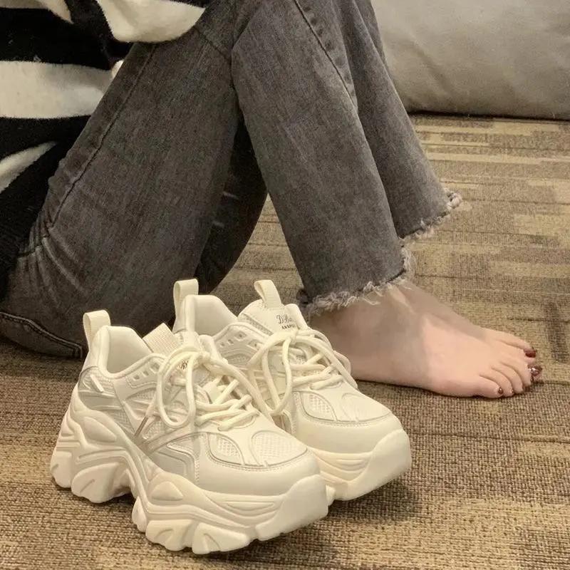 

Men Women Winter Spring Autumn Outdoor Sports Sneakers New Versatile Height Increasing Short Showing Thick Bottom Shoes 40