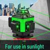 16-Line High-Precision Integrated Laser Level with Infrared & Green Light for Wall & Floor
