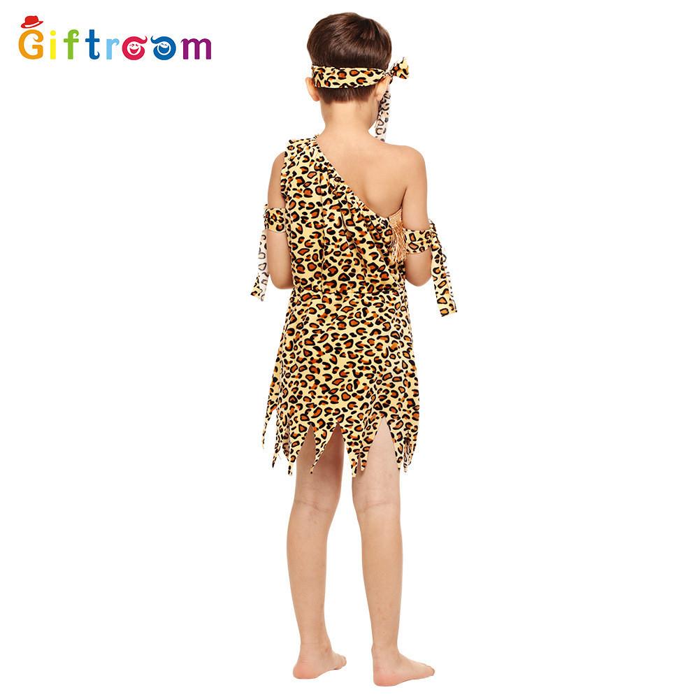 Vibrant Children's Indian Cosplay Costume Soft Plush Fabric For Halloween Parties