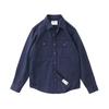 Spring And Autumn New Trendy Cargo Shirt American Retro Solid Color Multi-pocket Long-sleeved Jacket Loose Casual Sports Top
