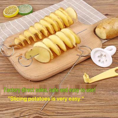 Affetta patate a spirale e spiedini manuale grande a manovella