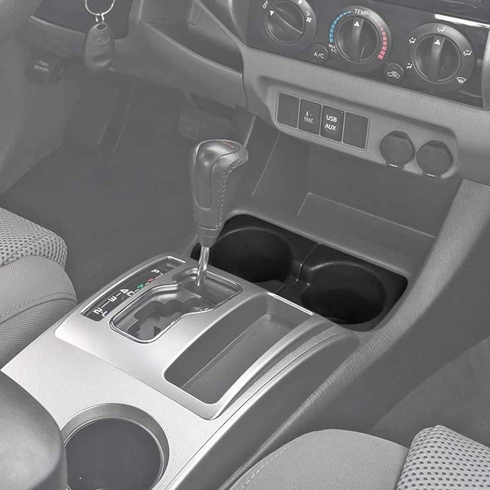 Cup Holder Erts Fits 2005-2017 Tacoma Front Drinks Holder Center Console Replace 66991-04012 66992-04012 Black