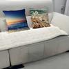 Art Beach Pillow Case Removable Washable Cushion Cover – All-Season Soft Linen