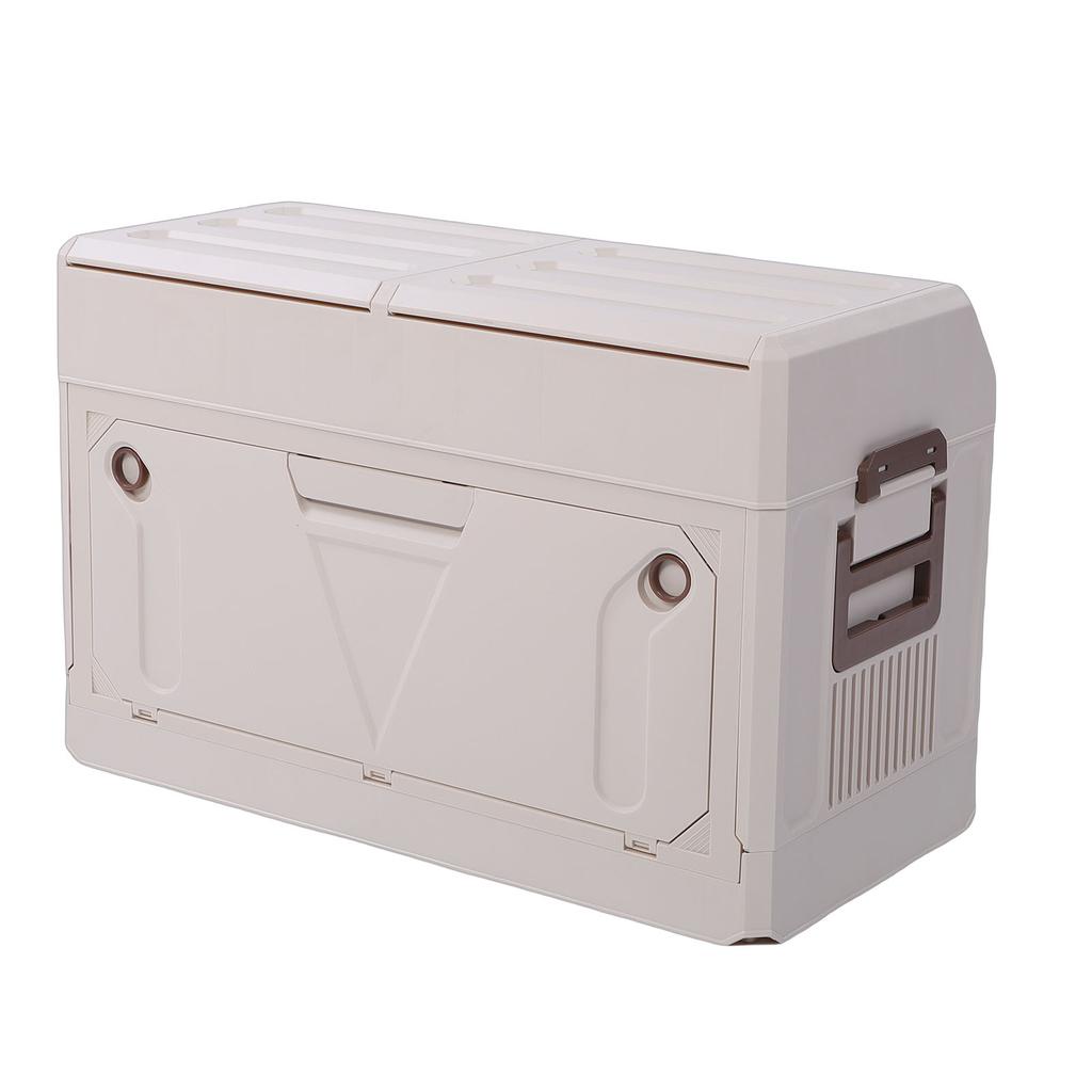 Outdoor Storage Box 2 Tier Large Capacity Foldable Stackable Water Proof Dust Proof Camping Storage Bin for Picnic