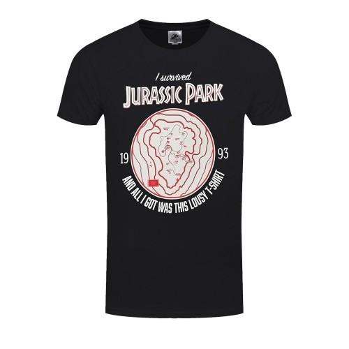 Jurassic Park Unisex Adult I Survived T-Shirt