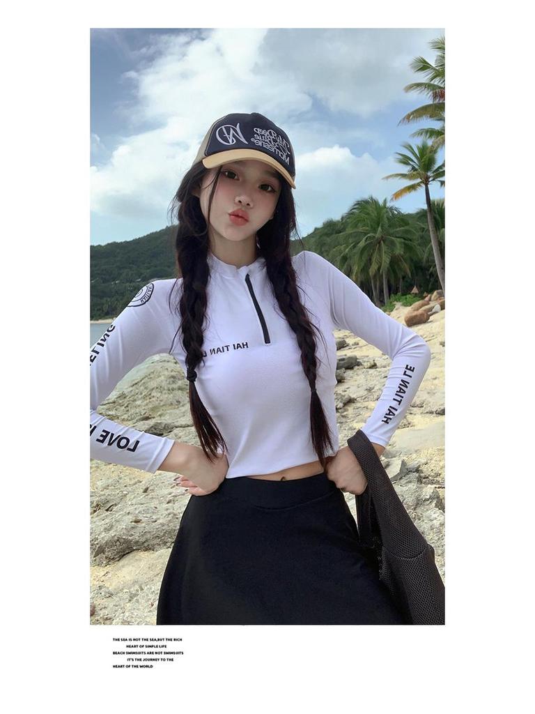 Korean Women's Waterproof Jellyfish Surfing Bikini Snorkeling Swimsuit