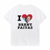 T-shirt I Love Brent Faiyaz Divertente Unisex Abbigliamento Moda Hip Hop Manica Corta T-shirt Vintage Gotica T-shirt Brent Faiyaz