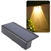Fence Light 3 LED Lenses Energy Saving Smart Light Control Water Proof Solar Wall Light for Yard Garden Outdoor