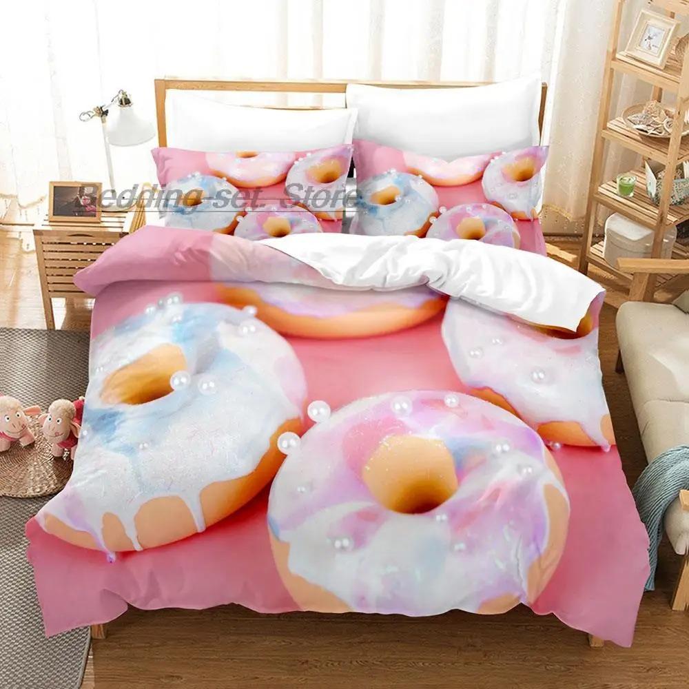 Mis Pastelitos Bedding Collection Single Twin Full Queen King Size Bed Collection Aldult Kid Bedroom Duvetcover Collections 3D Anime Bed Sheet Set