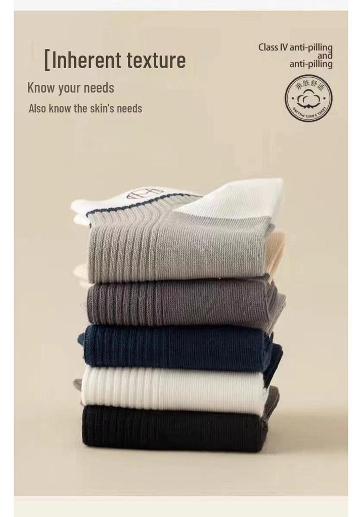 Men's Odor-Resistant Sweat-Absorbent Low-Cut Ankle Socks for Spring/Summer - Thin & Lightweight for Sports