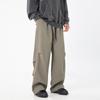 Men's Women's High Street Drawstring Casual Cargo Baggy Wide Leg Pants Trousers For Men Streetwear Sweatpants Jogging Track Pants