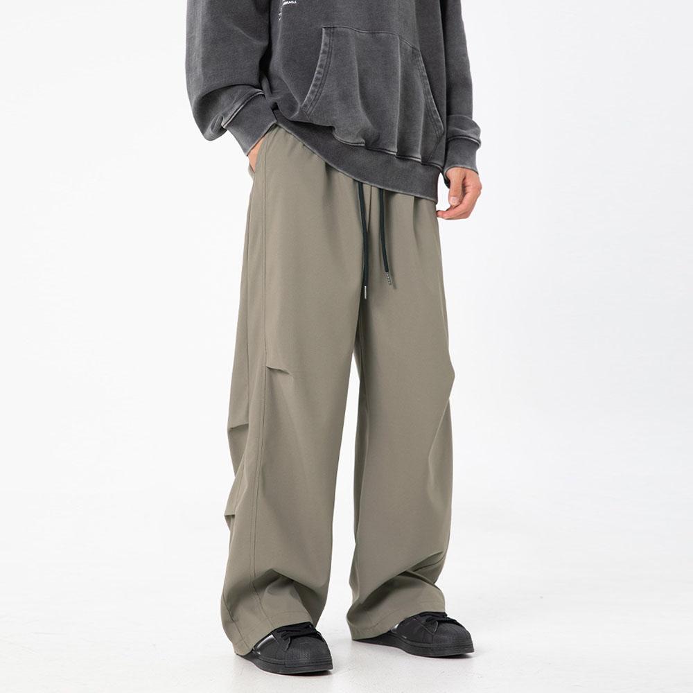 Men's Women's High Street Drawstring Casual Cargo Baggy Wide Leg Pants Trousers For Men Streetwear Sweatpants Jogging Track Pants