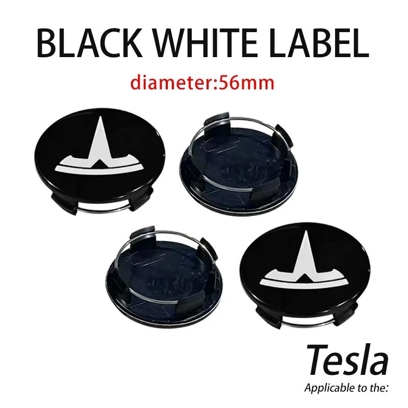 

4PCS 56mm Car Styling Wheel Center Cap Hub Covers Badge For Tesla Model 3 Model Y Model S Car Accessories 56MM