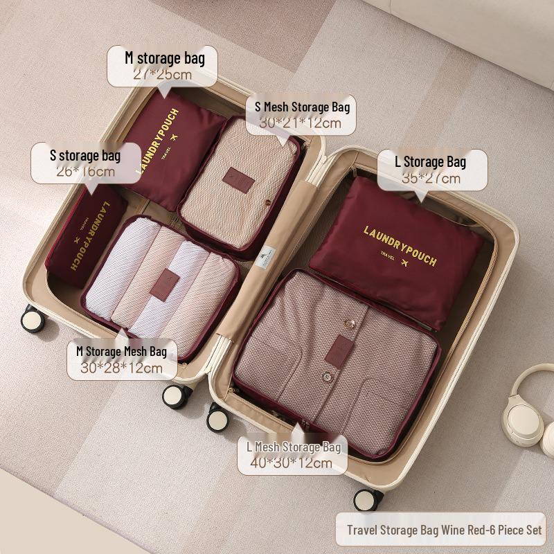 Portable Travel Clothes Compression Organizer Bag
