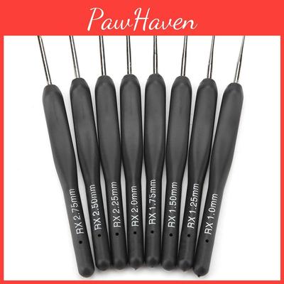 Handle Black Soft Hooks Crochet Aluminum Hook Set Knitting Weave Diy Craft Needles Small Size