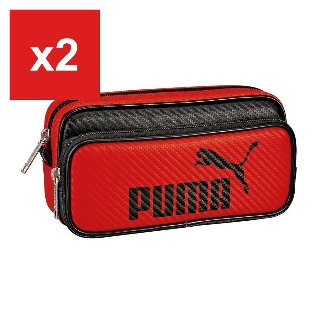 Kutsuwa Pencil Case, Color Carbon, Red