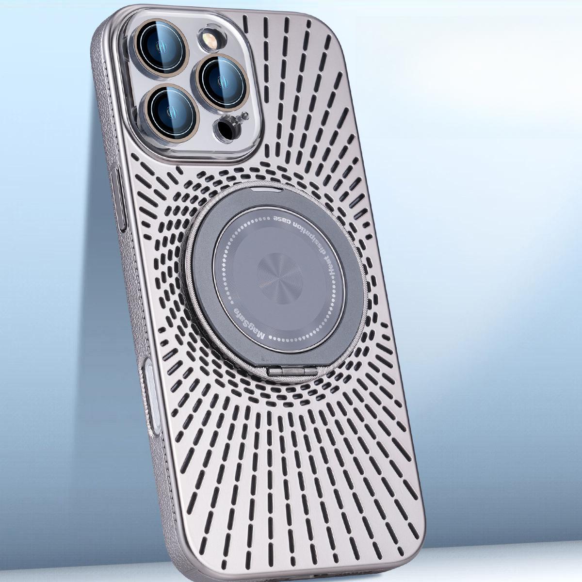 

Suitable for IPhone16Pro, with A Hollowed-out Phone Case for Heat Dissipation, Apple 15, and Anti-drop Protective Lenses iPhone 12