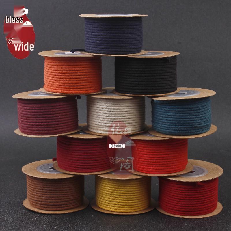 2022 Popular Hand-woven Pure Cotton Colored Core Pendant Rope