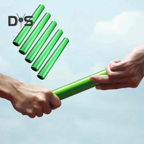 5 Pcs Aluminum Track Field Relay Batons Field Race Batons Running Race Team Equipment for Students Athletes Office Outdoor Sports Practice