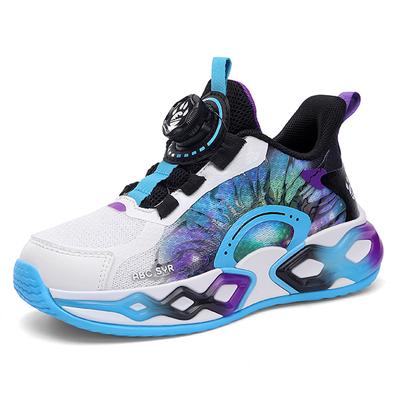 29-39 Children's Large Rotating Buckle Fashion Mesh Casual Running Shoes Basketball Shoes Sports Shoes