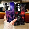 Gothic Vampire Scarlet Art Plating Phone Case For Samsung Galaxy S24 S25 FE S26 Edge S23 Ultra S22 S21 Plus S20 Anti-Fall Airaba