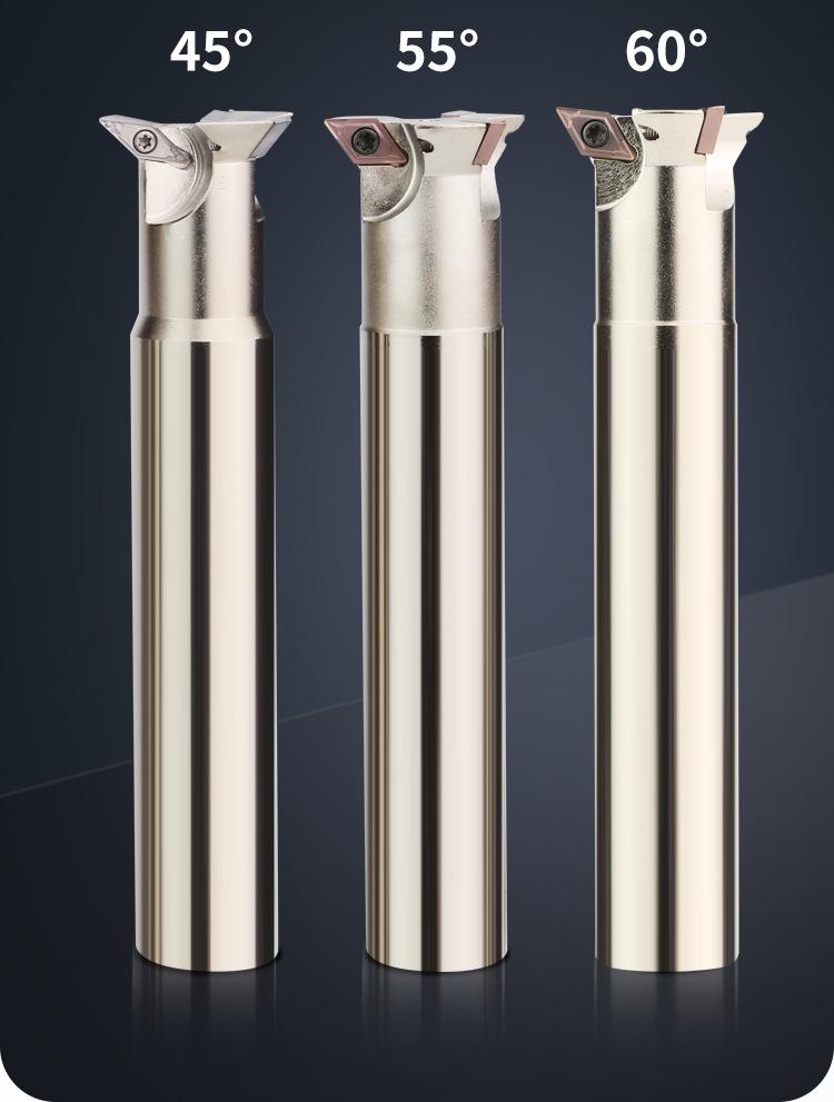 CNC Dovetail V-Groove Milling Cutter Holder, Straight Shank, 45/55/60 Degree.