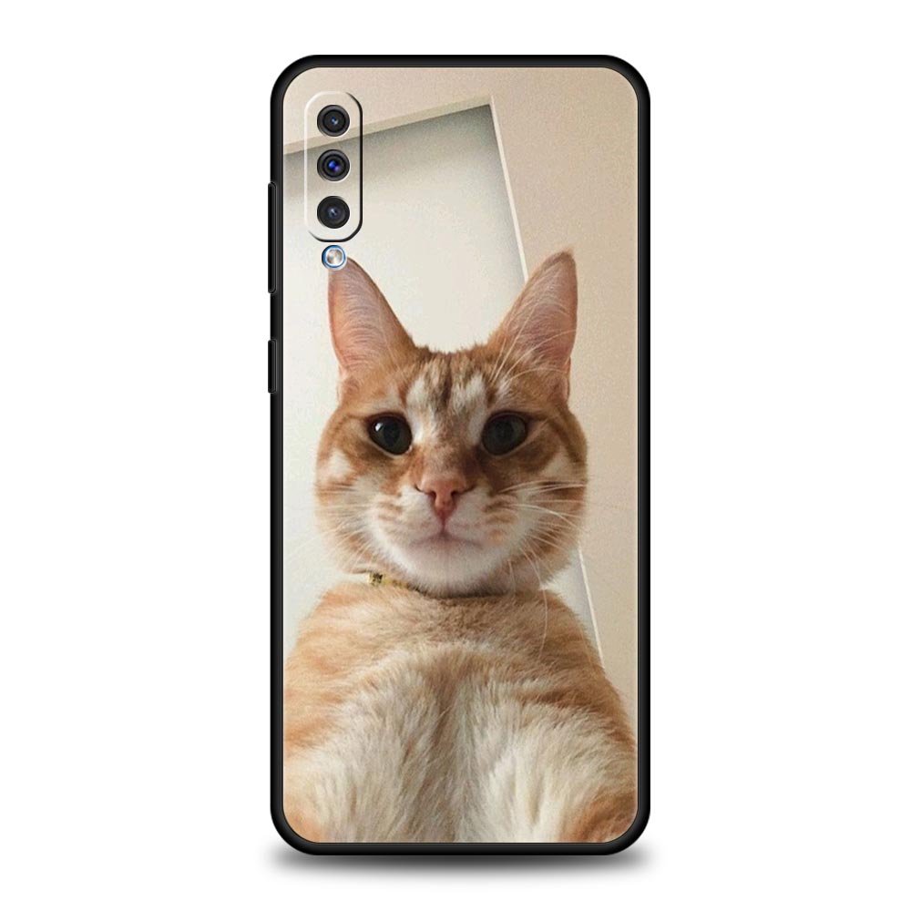 Kawaii Love Cat Phone Case For Samsung Galaxy A56 A36 A26 A34 A17 A16 A06 A14 A12 A54 A72 A70 A24 A22 A20e A52 A50 A40 A32 Cover