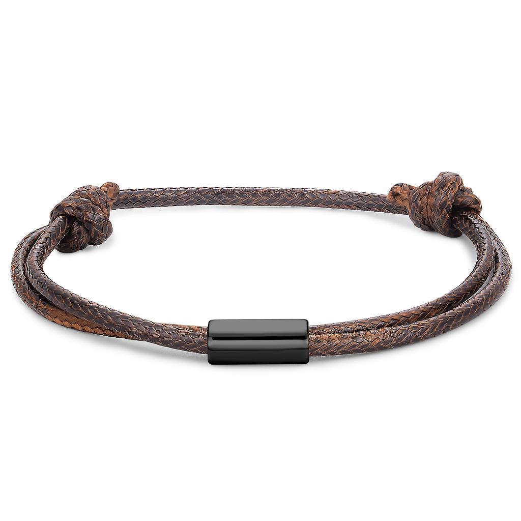 Customize Woven Korean Waxed Polyester Cord Bracelet Handmade Adjustable Thread Rope Bracelets Gift For Women Men