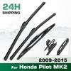 For Honda Pilot MK2 2009-2015 2010 2011 2012 Wiper Front & Rear Wiper Blades Windshield Windscreen Window Brushes 22"+21"+14