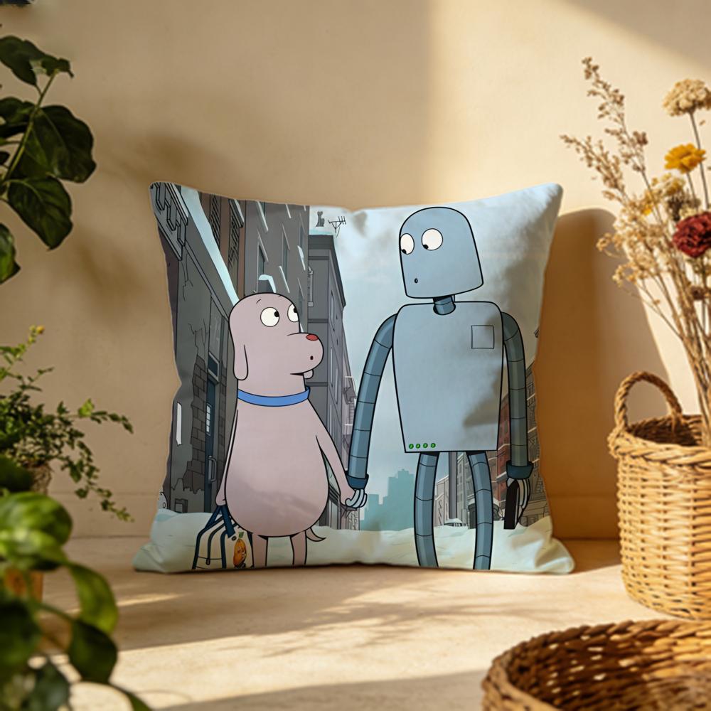 Stylish RRobot Dreamser Cushion Cover Versatile DoubleSided Pillow Case Fit for Sofa Bed Car Daily Decor