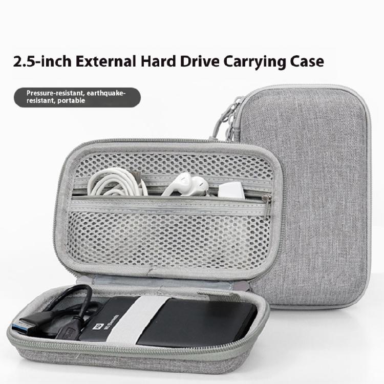 Shockproof Carrying Charging Adapter Case Hard Protective Pouch for M.2 Hard Drive Small Electronics Cable Accessories