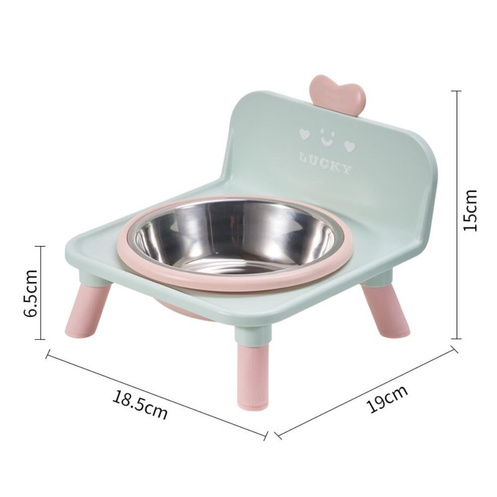 Anti Slip Base Raised Pet Feeder Anti Spill Cat Food Water Bowl Small Dog Feeding Bowl For Cats