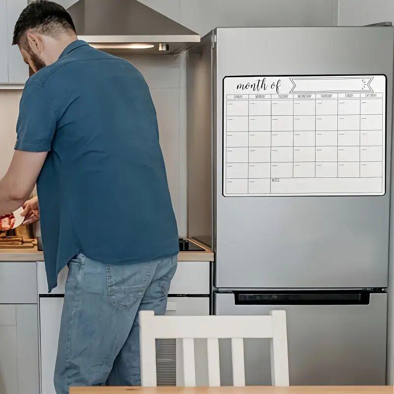 

Магнитная доска для холодильника, еженедельный планер сухого стирания с маркером, многоразовая доска для сообщений для дома и офиса United States