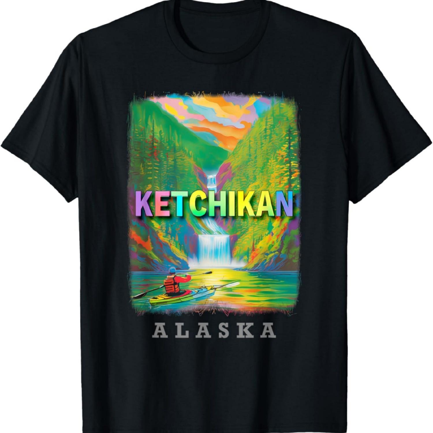 Ketchikan Alaska AK Misty Fjords SD174 T-Shirt XXXXXL разноцветный