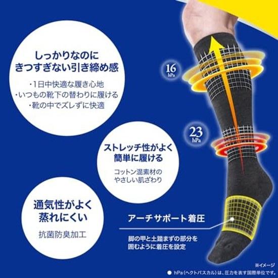 Compression socks market No.1 brand Mediquitto stylishly walkable M leg care wear while doing other activities seniors + bonus included