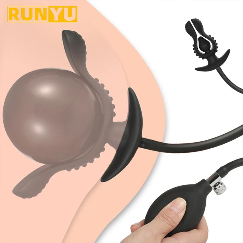 Nafukovací anální anální dilatátor bez vibrátoru Masážní přístroj prostaty Vaginální dilatátor G Stimulátor expanze bodu G Anální sexuální hračky pro dospělé