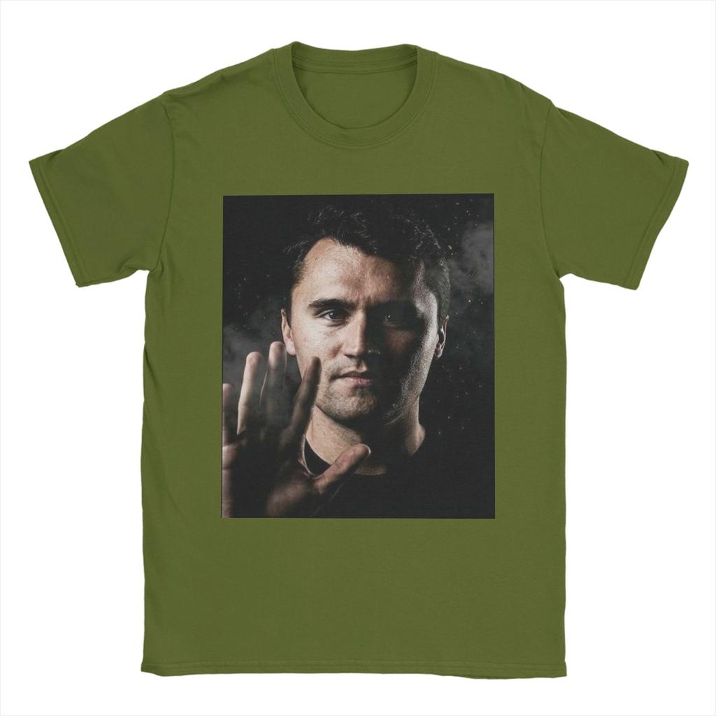 Unisexs Womens Charlie Kirk Shirt Cotton Print Tee Shirts Clothing Outfits