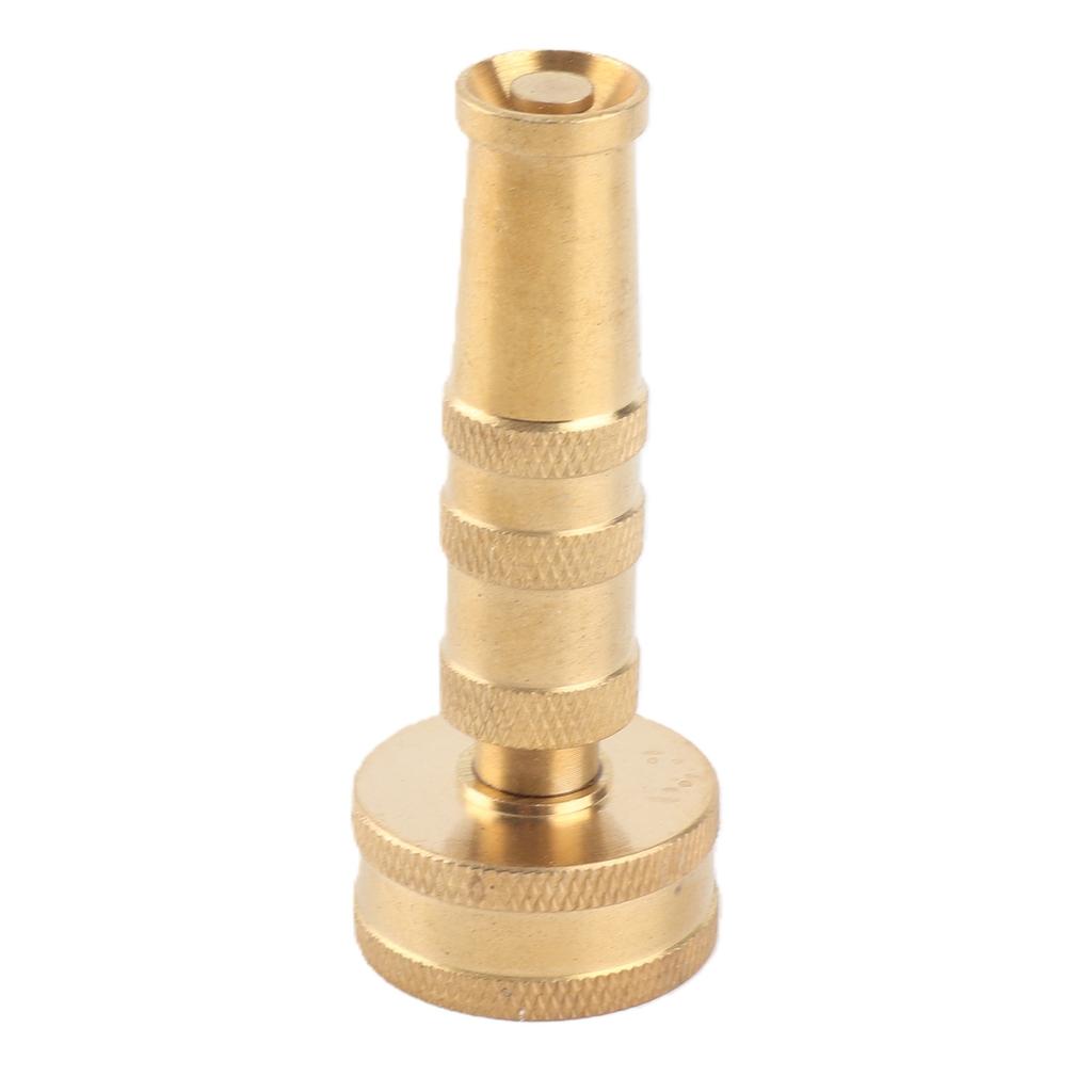 Adjustable Twist Nozzle Heavy Duty Solid Brass Thicken Garden Hose Sprayer Adapter for Watering
