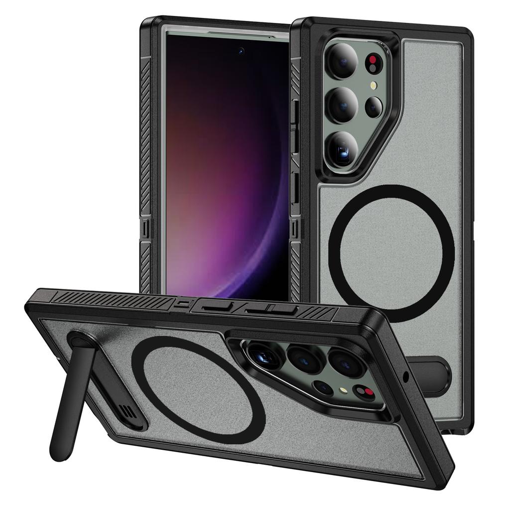 Suitable for Samsung S25 Ultra Guardian Stand Mobile Case S24 Ultra Magnetic S23 Ultra Protection Case