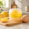 Household Fruit Juicer Cup with Lid 2 In 1 Lemon Squeezer and Egg Strainer Multifunctional Kitchen Tool for Juice Extraction and Filtration